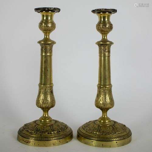 A Pair of candle sticks