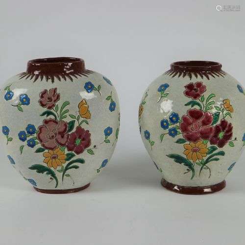 2 vases Keramis Boch