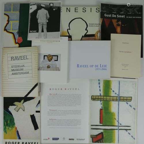 Lot of art books about Roger Raveel (1921 2013)