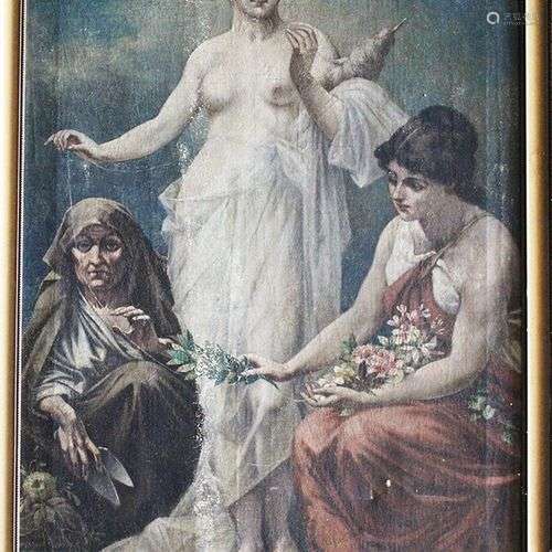 Paul Thumann (1834 1908) attributed, Allegory , oi…