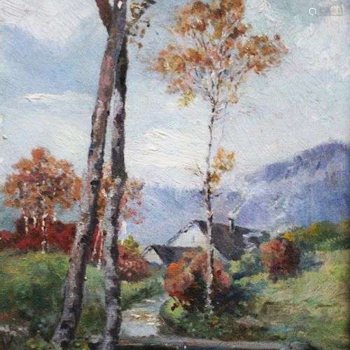 Felix, around 1900, Landscape, oil on canvas, fram…