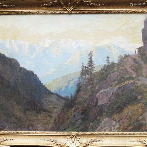 Karl Maria Schuster (1871 1953), Mountain landscap…