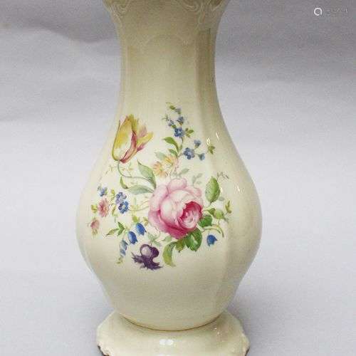 Rosenthal Vase, pear shape , painted with flowers …