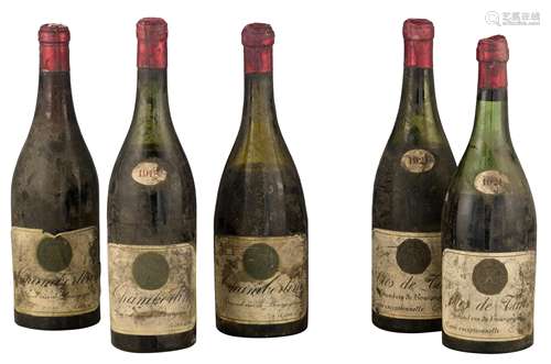 A series of J. Vandermeulen - DecanniŠre (Ostend - Belgium) bottled wines (standard size), 25 bottle