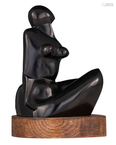 Kobro K., a female nude, Hors Commerce, with a casting mark 'Clementi cire perdue Meudon', patinated