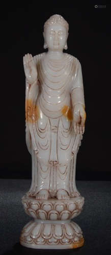 ANTIQUE JADE CARVED BUDDHA