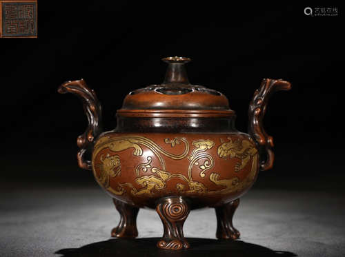 SHENLIUSHUTANG MARK COPPER CENSER