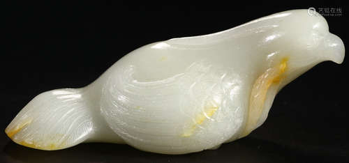 HETIAN JADE CARVED BIRD