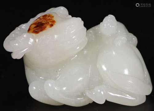 HETIAN JADE CARVED BEAST