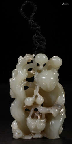 HETIAN JADE CARVED FIGURE