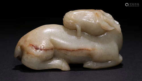 HETIAN JADE SHEEP PENDANT