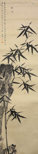 A Chinese Ink Bamboo Painting, Shen Yinmo Mark