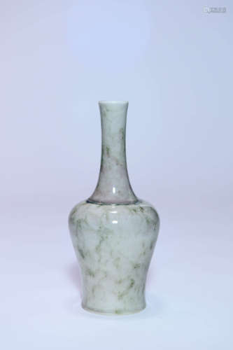 A Peachbloom Glazed Vase, Kangxi mark