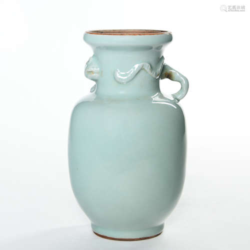 A Celadon Glazed handled Jar