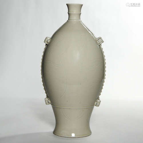 A Ding Ware Fish  Vase