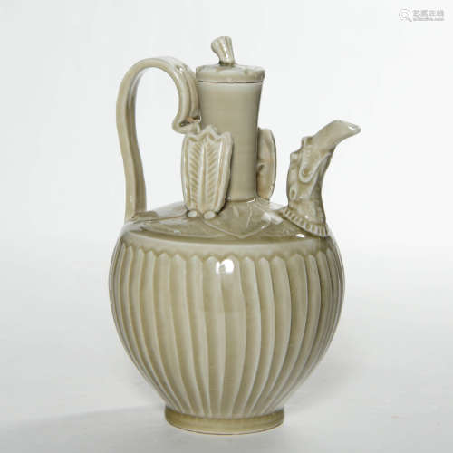 A yaozhou ware moulded ewer