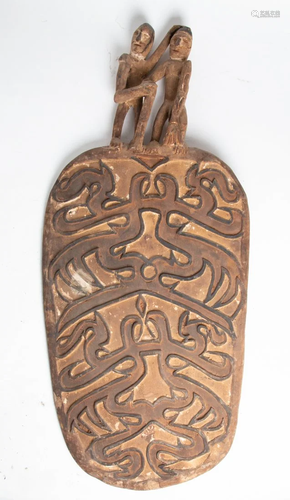 Ceremonial Papua New Guinea Ancestral Shield