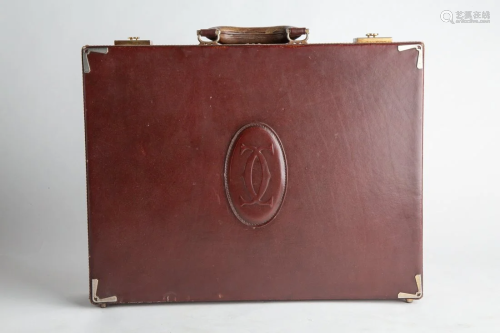 Vintage Cartier Leather Suitcase