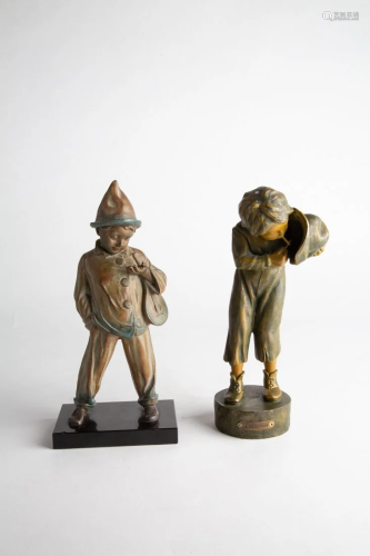 Pair of Mid-Century Boys statues