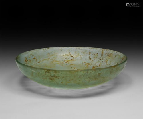 Roman Glass Bowl with Linear Decoration