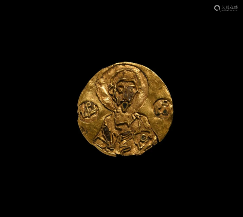 Byzantine Gold Mount of a Saint