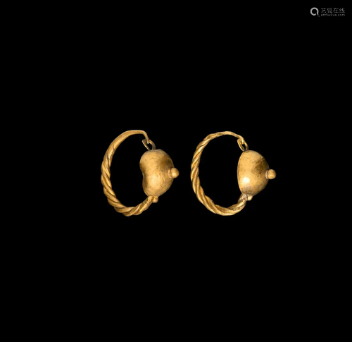 Roman Gold Earring Pair