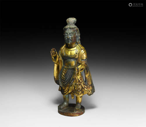 Rare Chinese Royal Jin Bodhisattva Maitreya