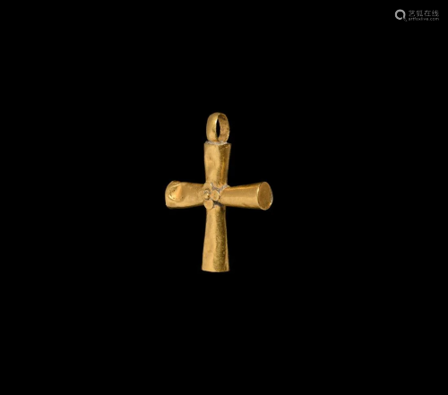 Byzantine Gold Cross Pendant