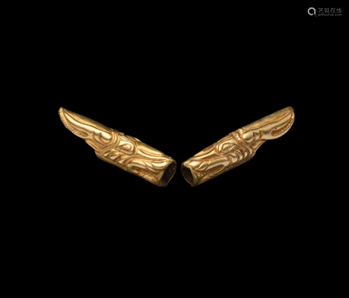 Scythian Gold Dragon Terminal Fittings