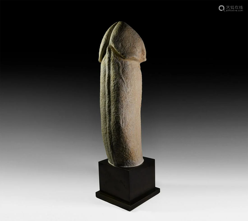 A Monumental Roman Marble Phallus