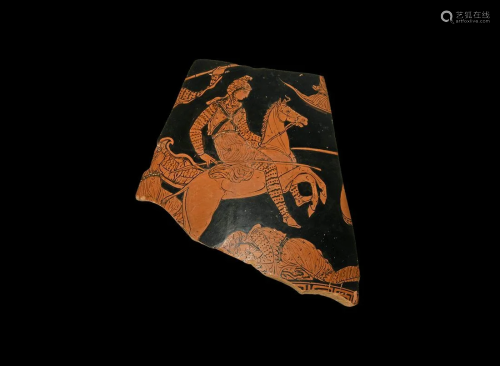 Krater Fragment with Amazon Fighting Scene