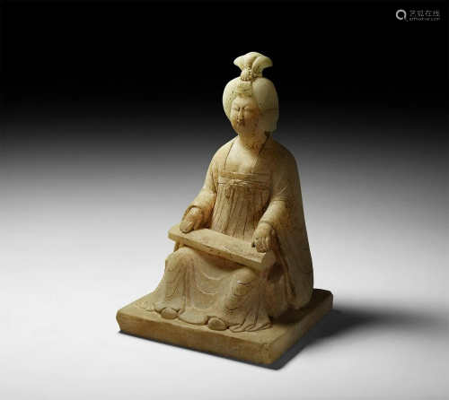 Chinese Tang Seated Courtly Lady