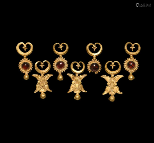 Indo-Bactrian Gold Necklace Pendant Group