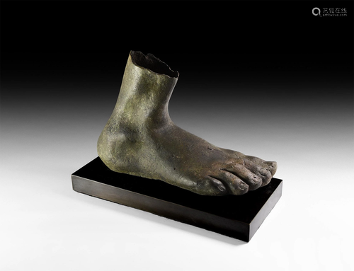 Roman Life-Size Statue Foot of a God or Hero