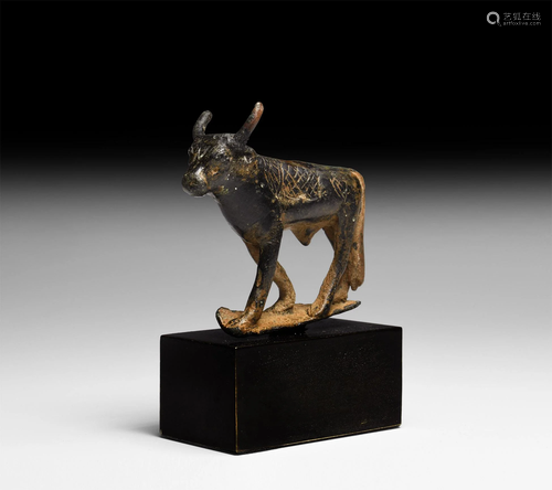 Egyptian Standing Bull Statuette