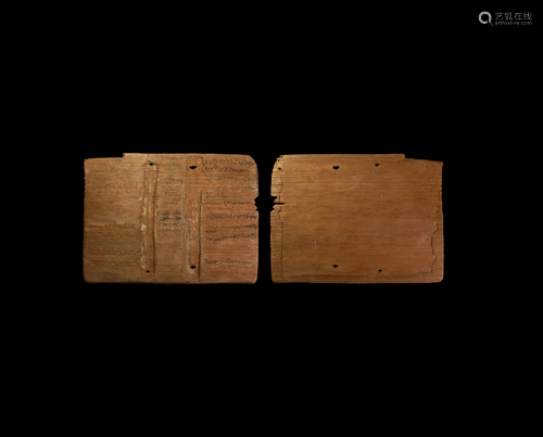 Roman Signed Wooden Legal Document