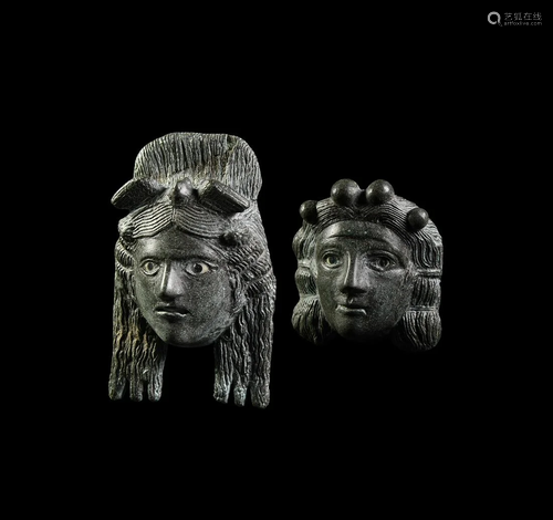 Roman Gorgoneion Mask Pair