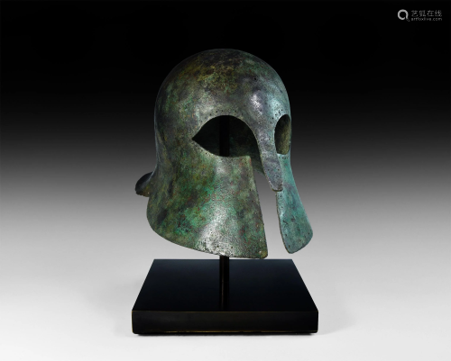 Corinthian Helmet of a Hoplite Warrior