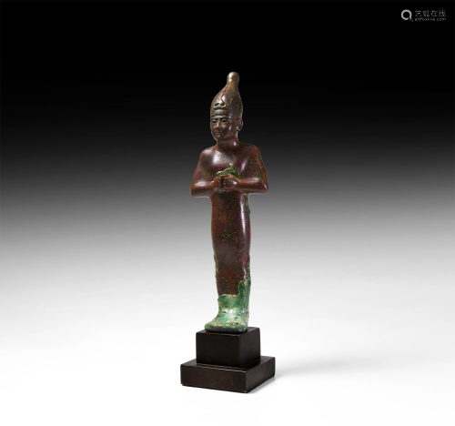 Egyptian Mummiform Statuette of Osiris