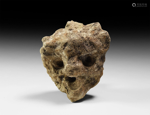 Iron Age Celtic Votive Stone Head