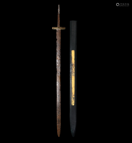 Late Roman or Gothic Sword with Jewelled Guard
