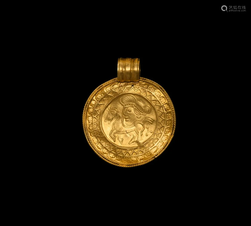 Scandinavian Pre-Viking Gold Bracteate