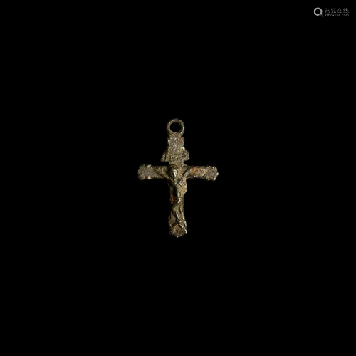 Medieval French Pewter Cross