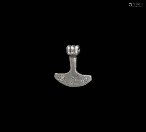 Viking Silver Thor's Hammer Pendant