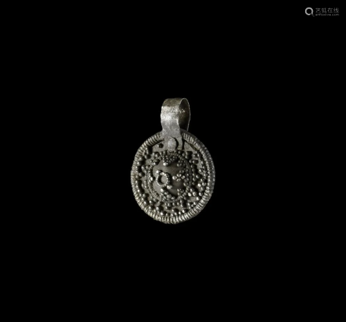 Viking Silver Filigree Pendant