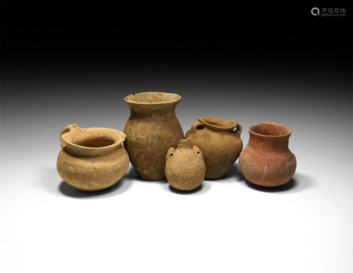 Bronze Age Pottery Vessel Group