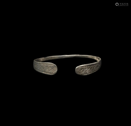 Iron Age Celtic Silver Bracelet