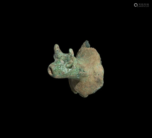Iron Age Celtic Bull-Headed Spout