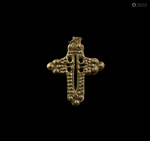 Medieval Reliquary Cross Pendant