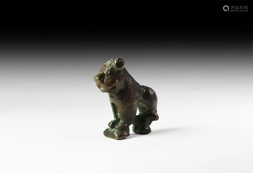 Islamic Standing Lion Statuette